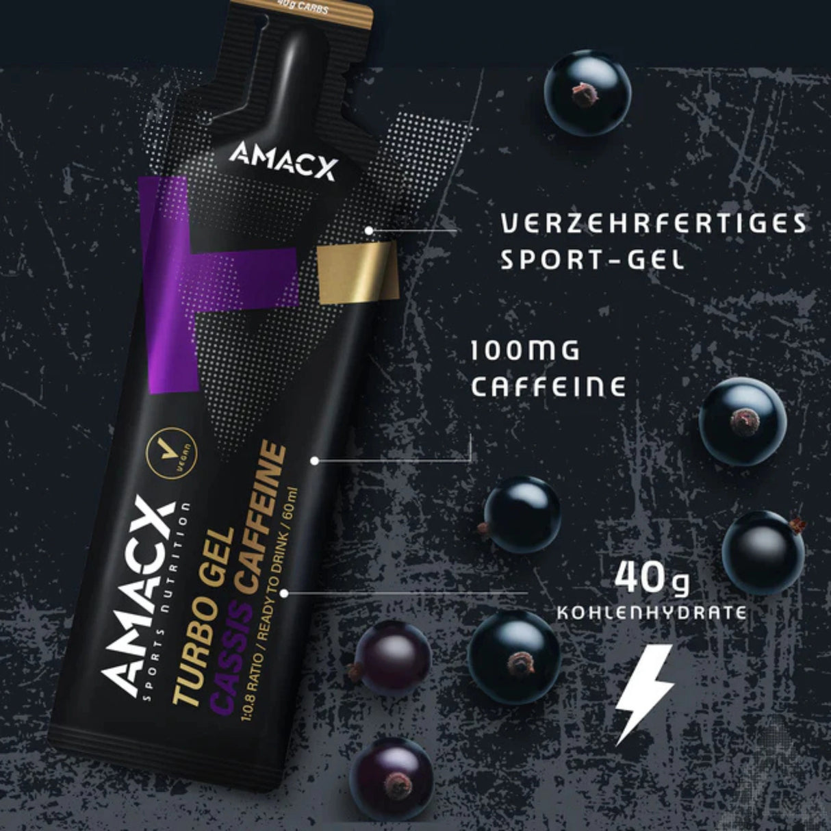 Amacx Turbo Gels Cassis Caffeine