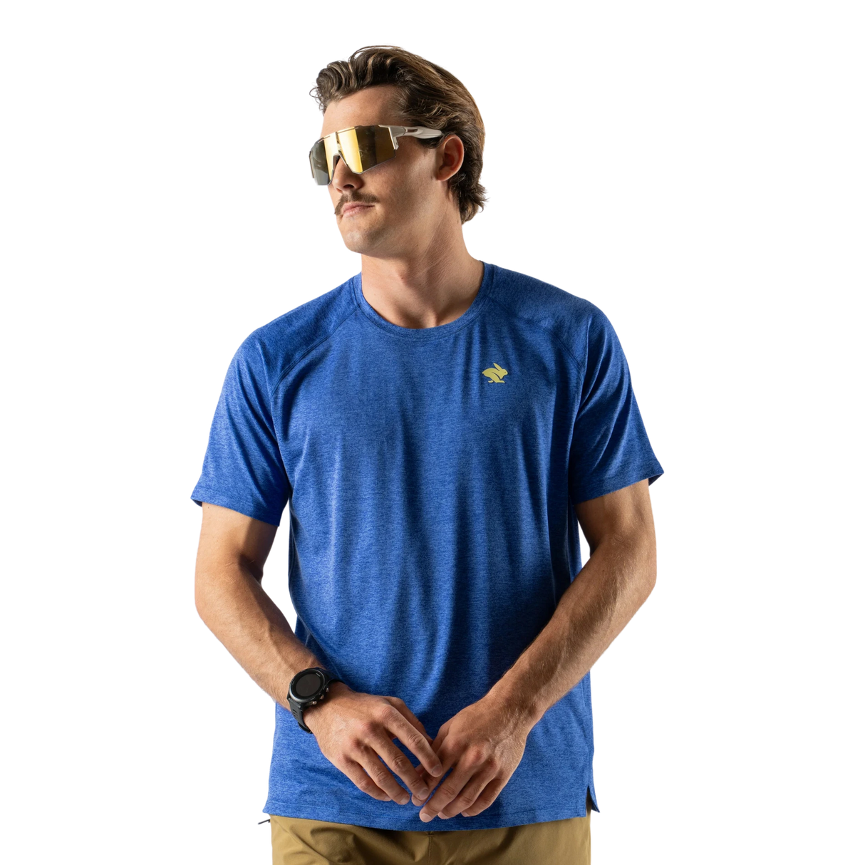 Rabbit EZ Tee SS | Updated Fit Ecru Dazzling Blue