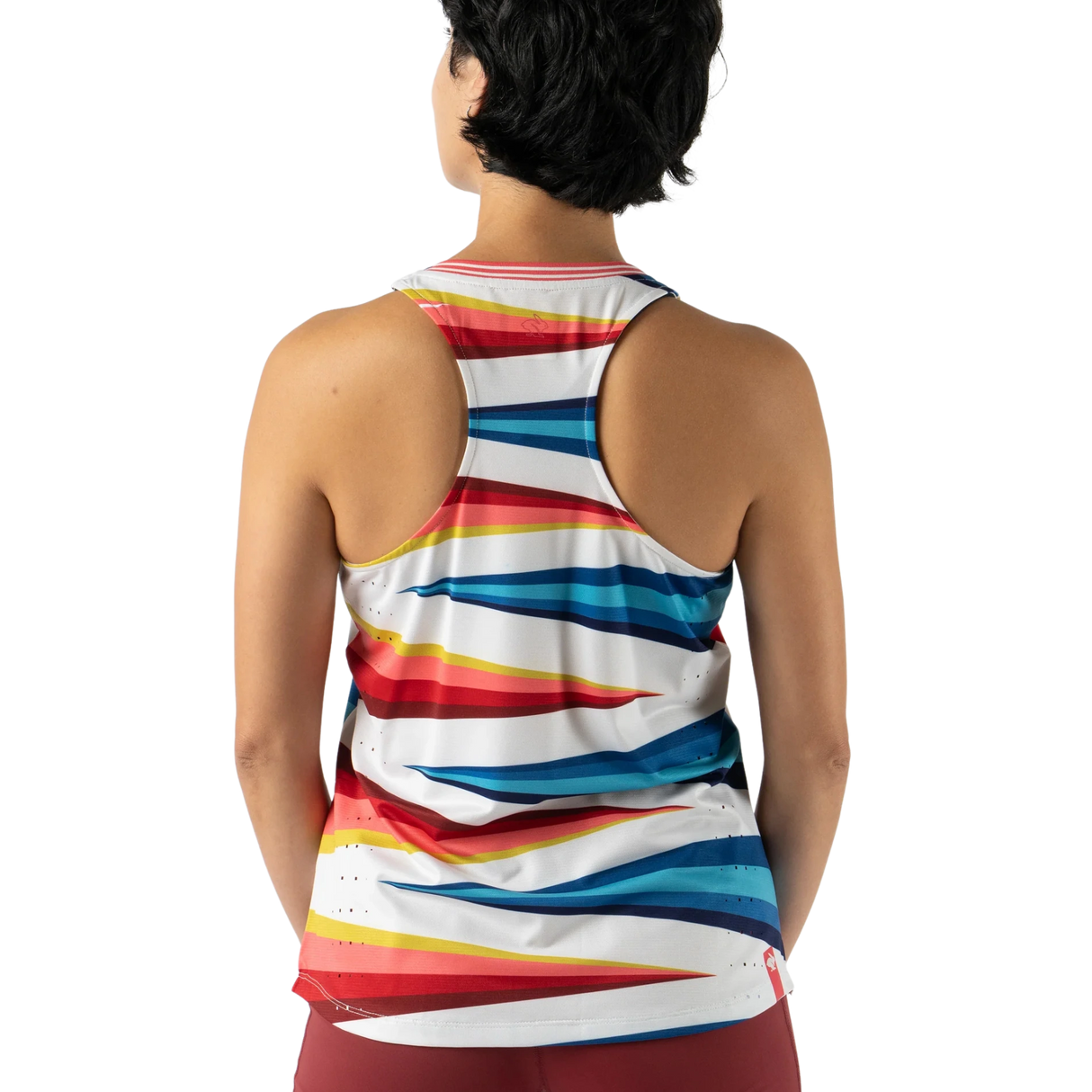 Race Pace Tank Vaporous Gray Stripe