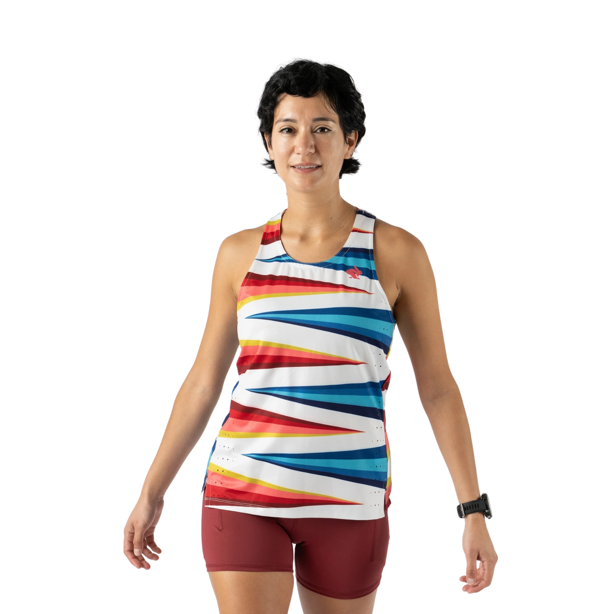 Race Pace Tank Vaporous Gray Stripe