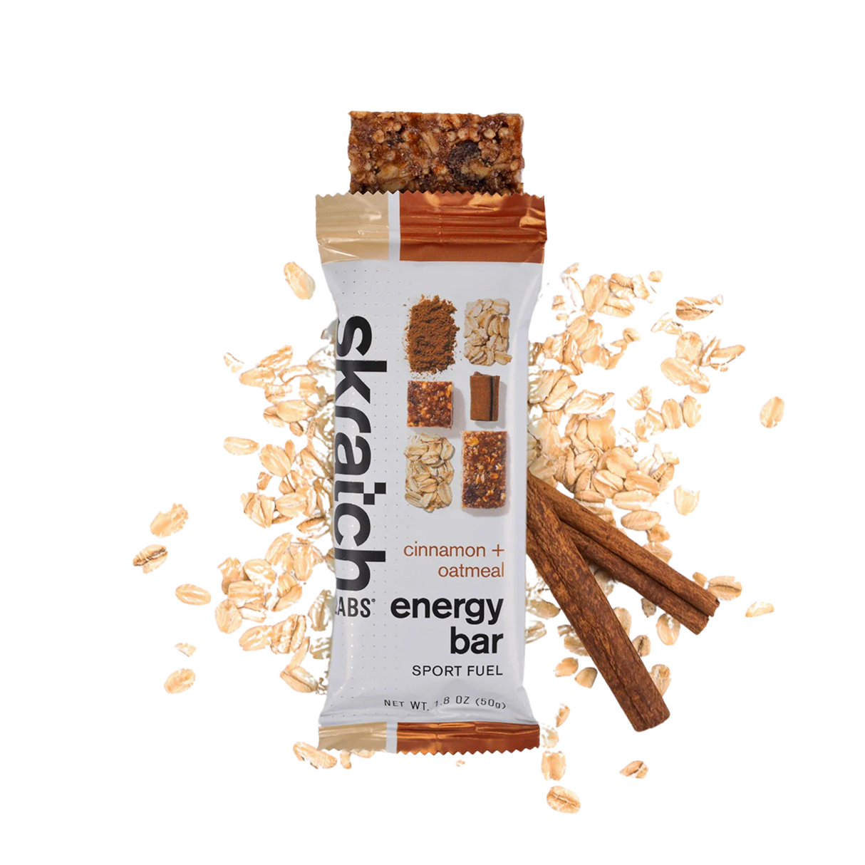 Skratch Labs energy Bar Cinnamon & Oatmeal
