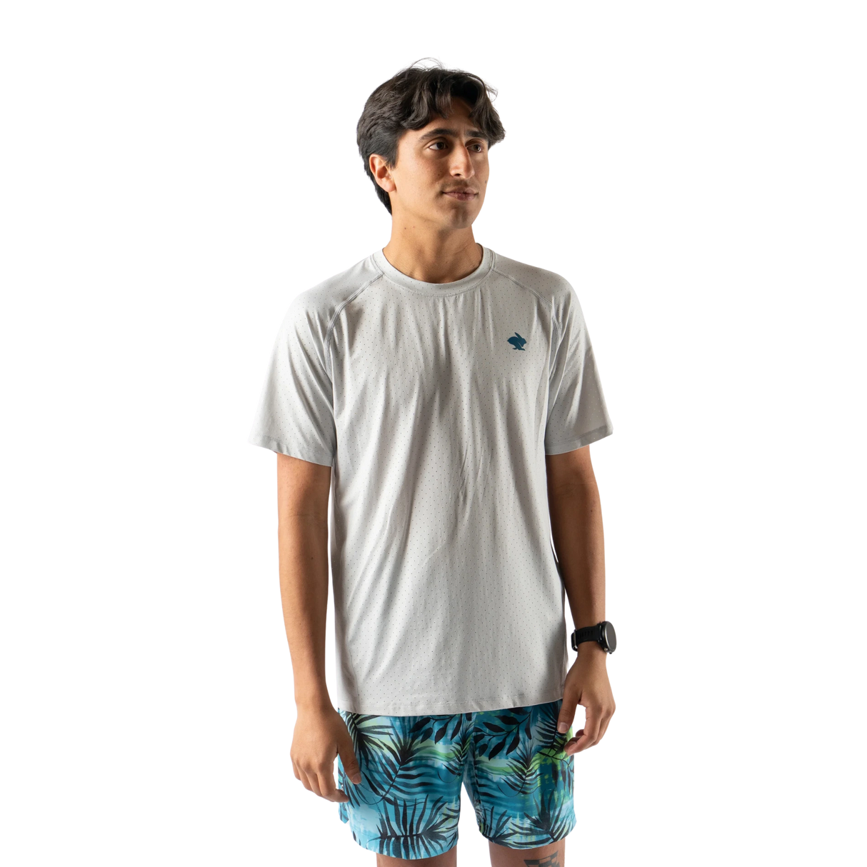 rabbit Ice Perf Tee SS Quiet Grey