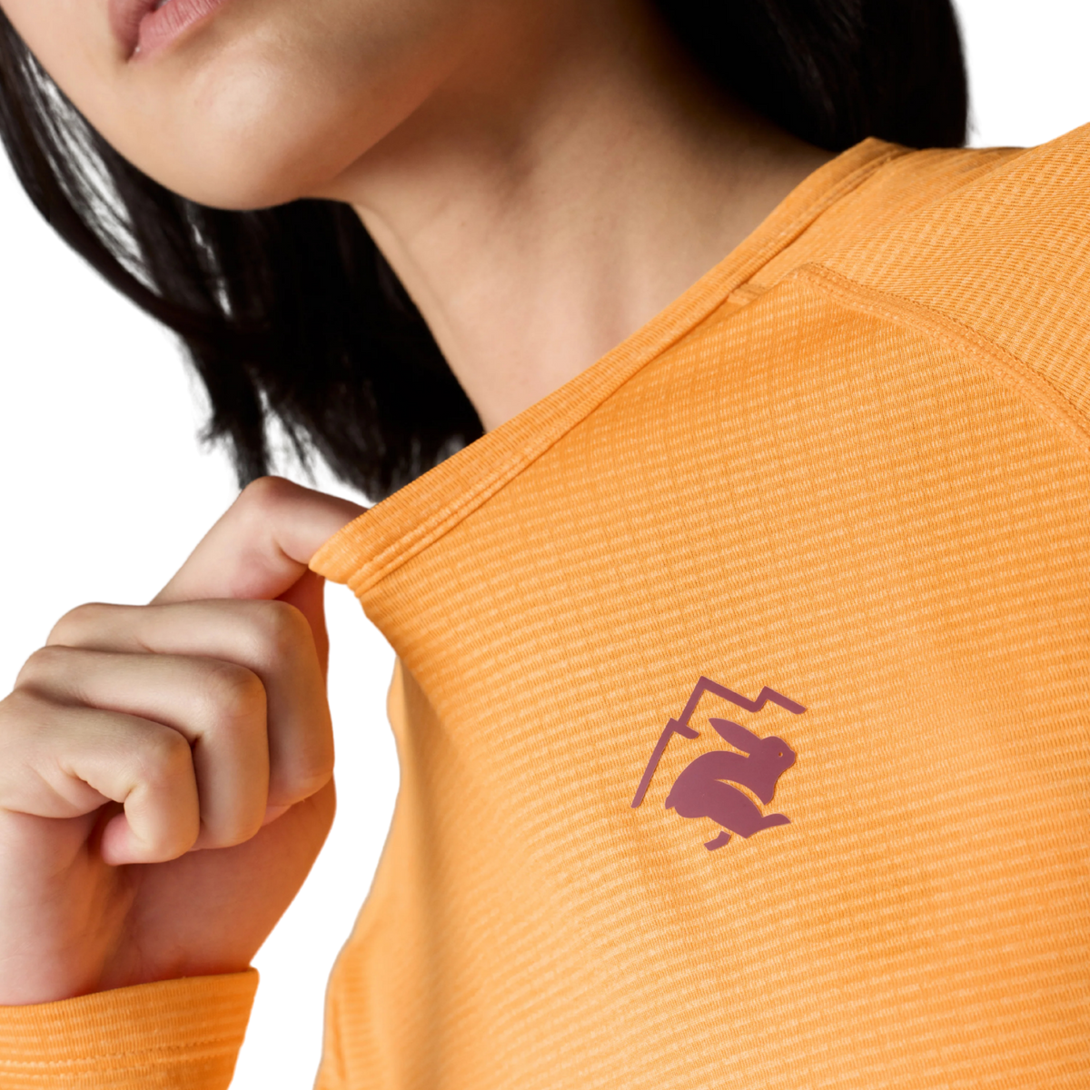 rabbit Laufshirt long sleeve orange