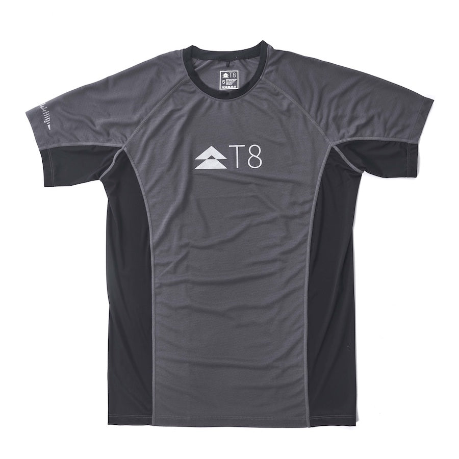 T8 Iced Tee Laufshirt Storm Grey