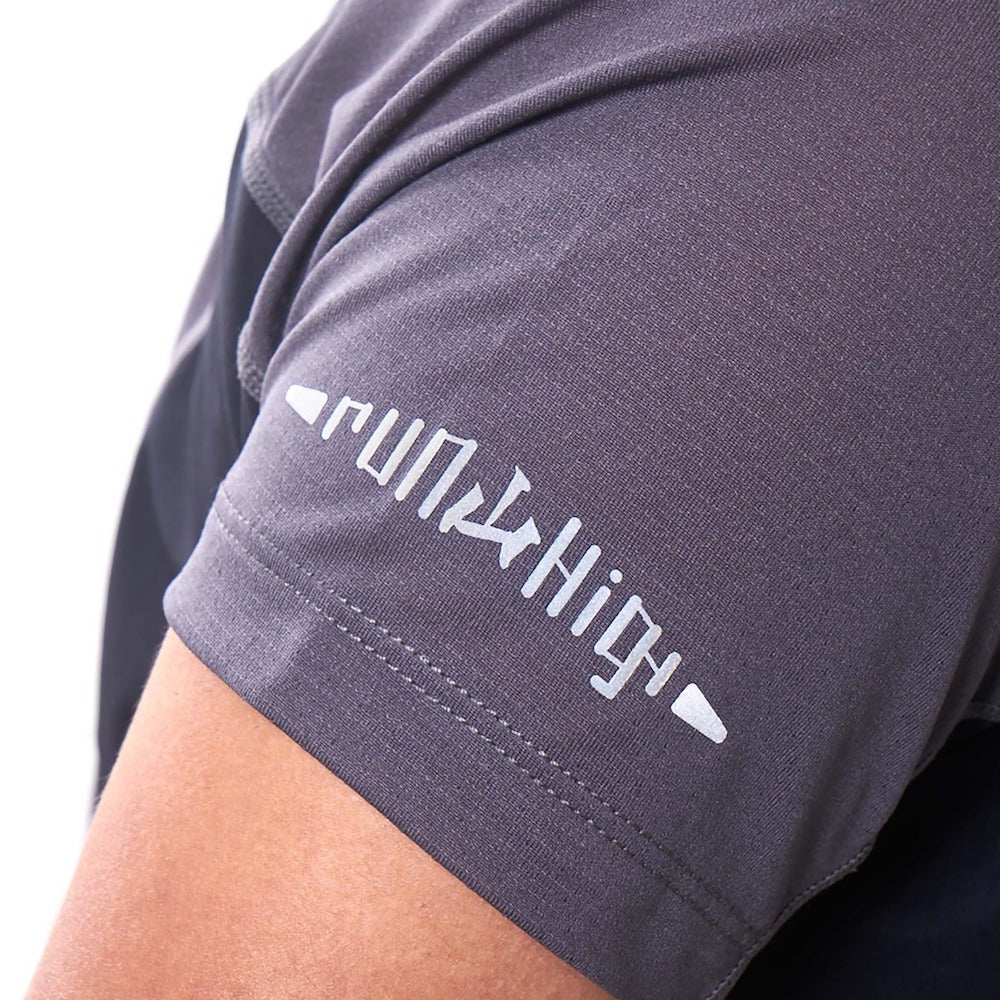 T8 Iced Tee Laufshirt Storm Grey