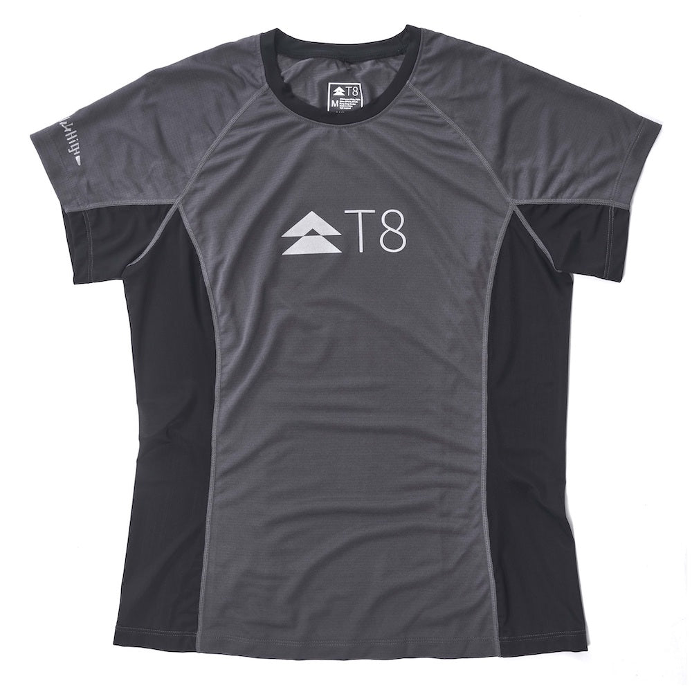 T8 Iced Tee Laufshirt Storm Grey
