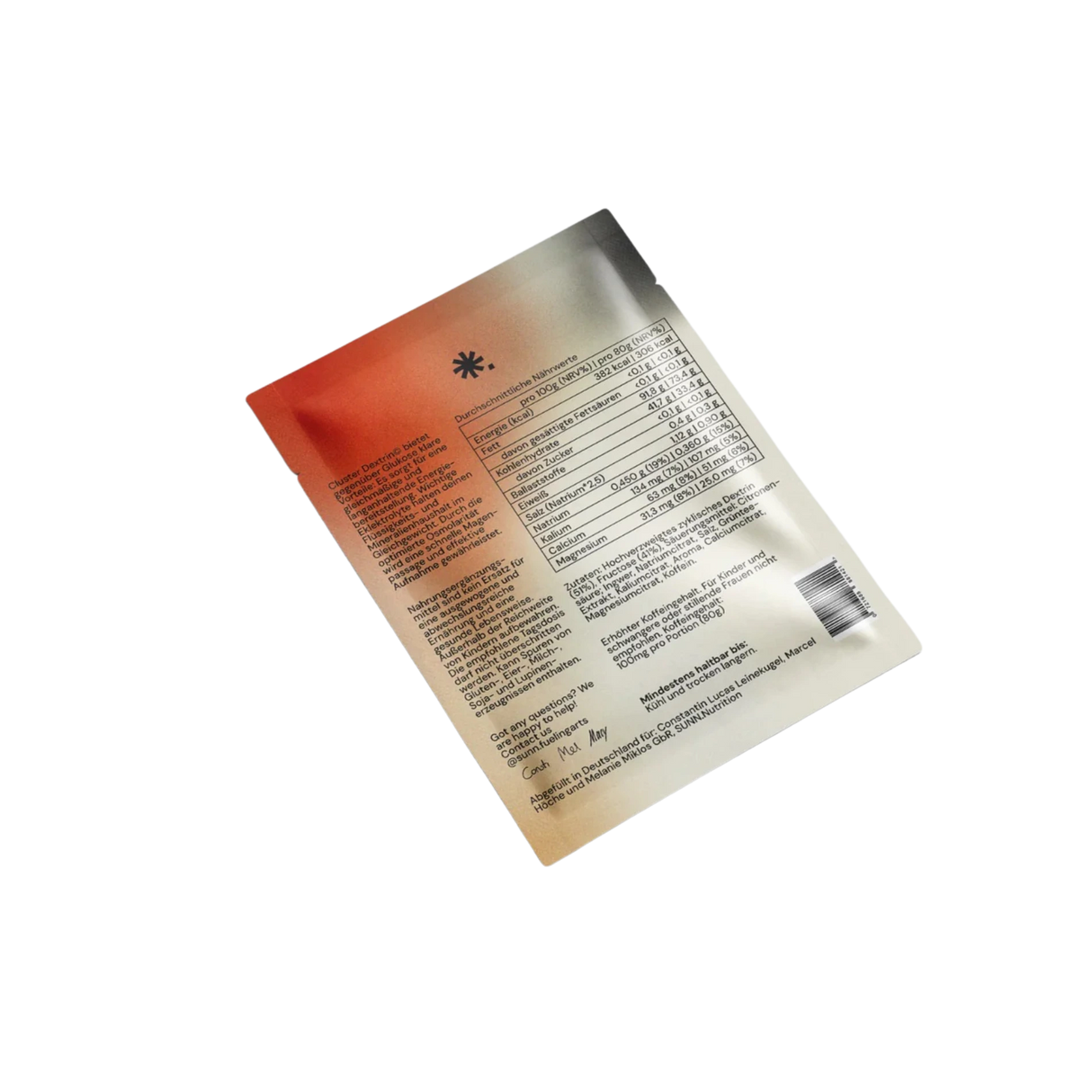 SUNN. Ultra High Carb Pro Drink Mix Einzelpackung