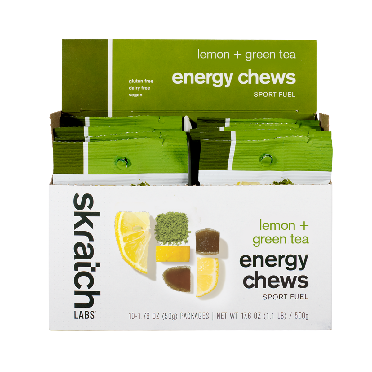 Skratch Labs Energy Chews Lemon Green Tea