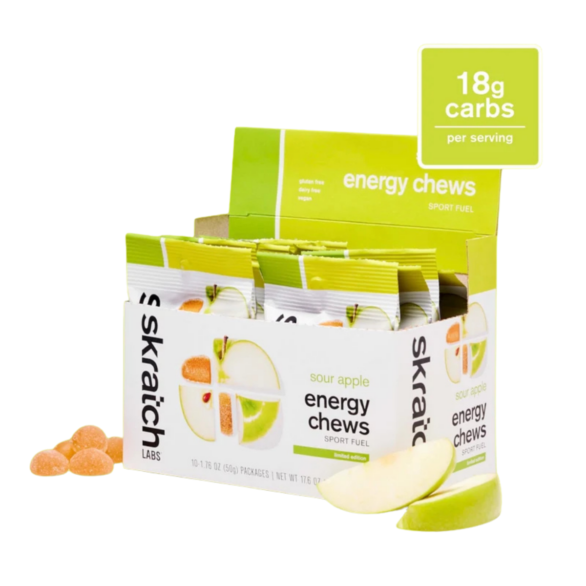 Skratch Labs Energy Chews Sour Apple
