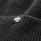 Rabbit Waffle Beanie Black