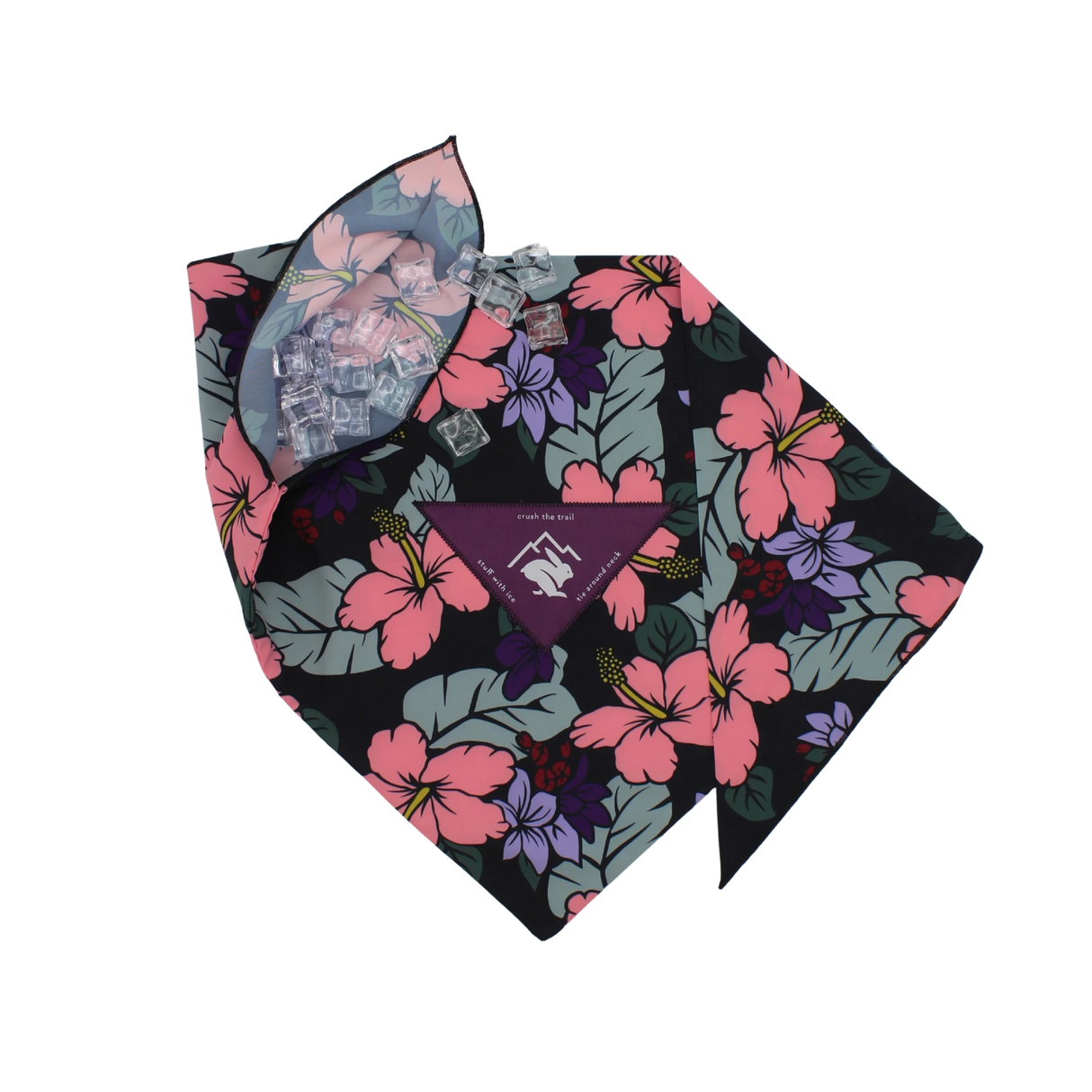 Rabbit Ice Bandana Hibiscus Floral