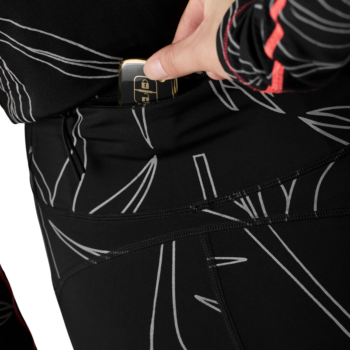 rabbit Low Light Speed Tights Black Reflective Women