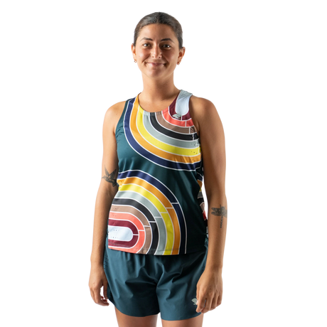 Race Pace Tank Dark Sea Track women's